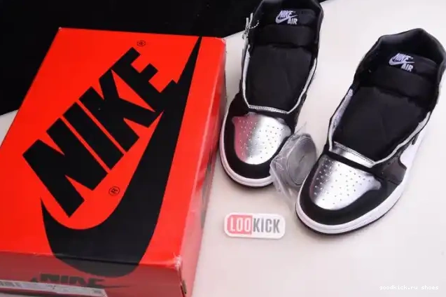 SILVER JORDAN WMNS 1 OG HIGH AIR TOE CD0461-001 0624